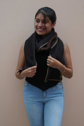 Boho Chic Reversible Scarf - Lanart Alpaca