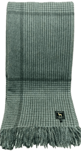 Cross Plaid Alpaca Throw Blanket - Lanart Alpaca