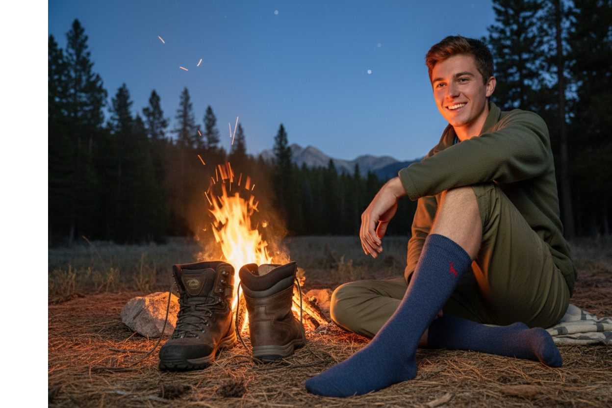 Everest Outdoor Alpaca Socks Denim