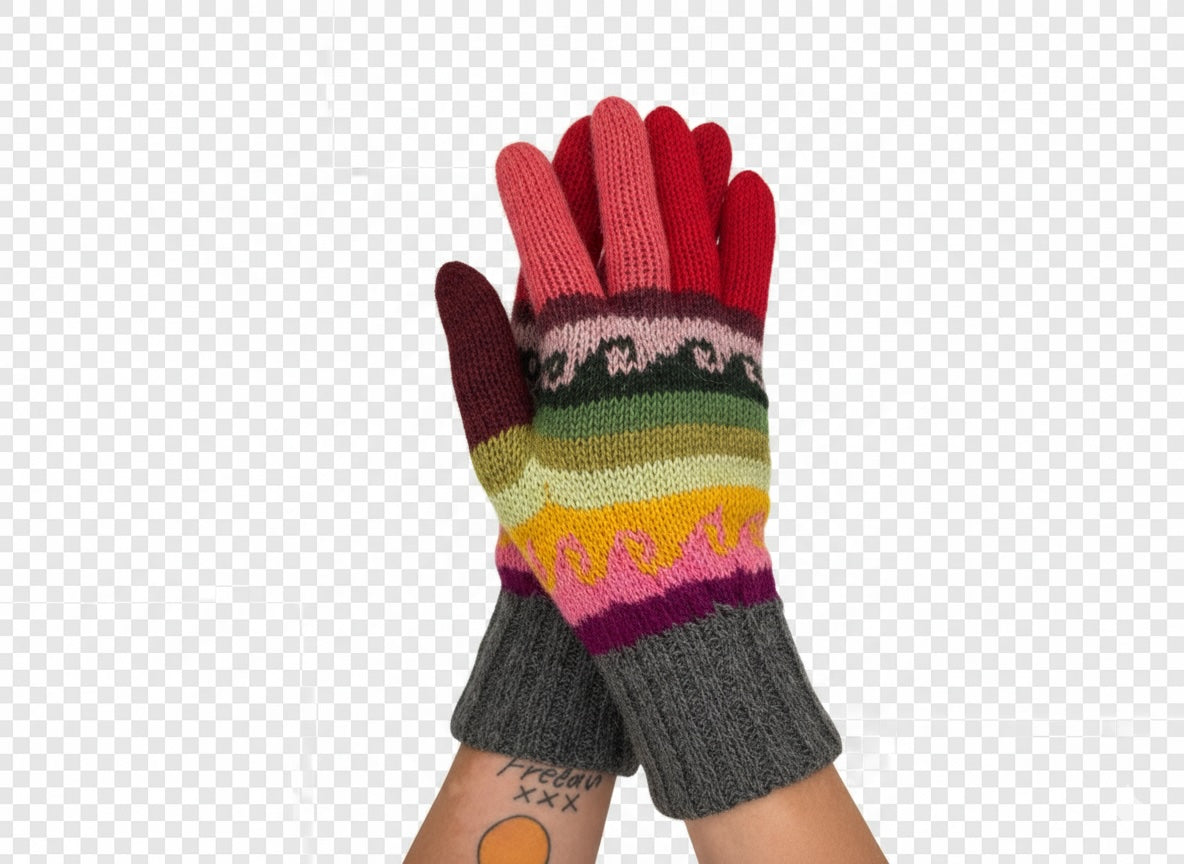 Fiesta Reversible Gloves - Adult