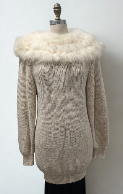 Fur Trim Sweater — Studio