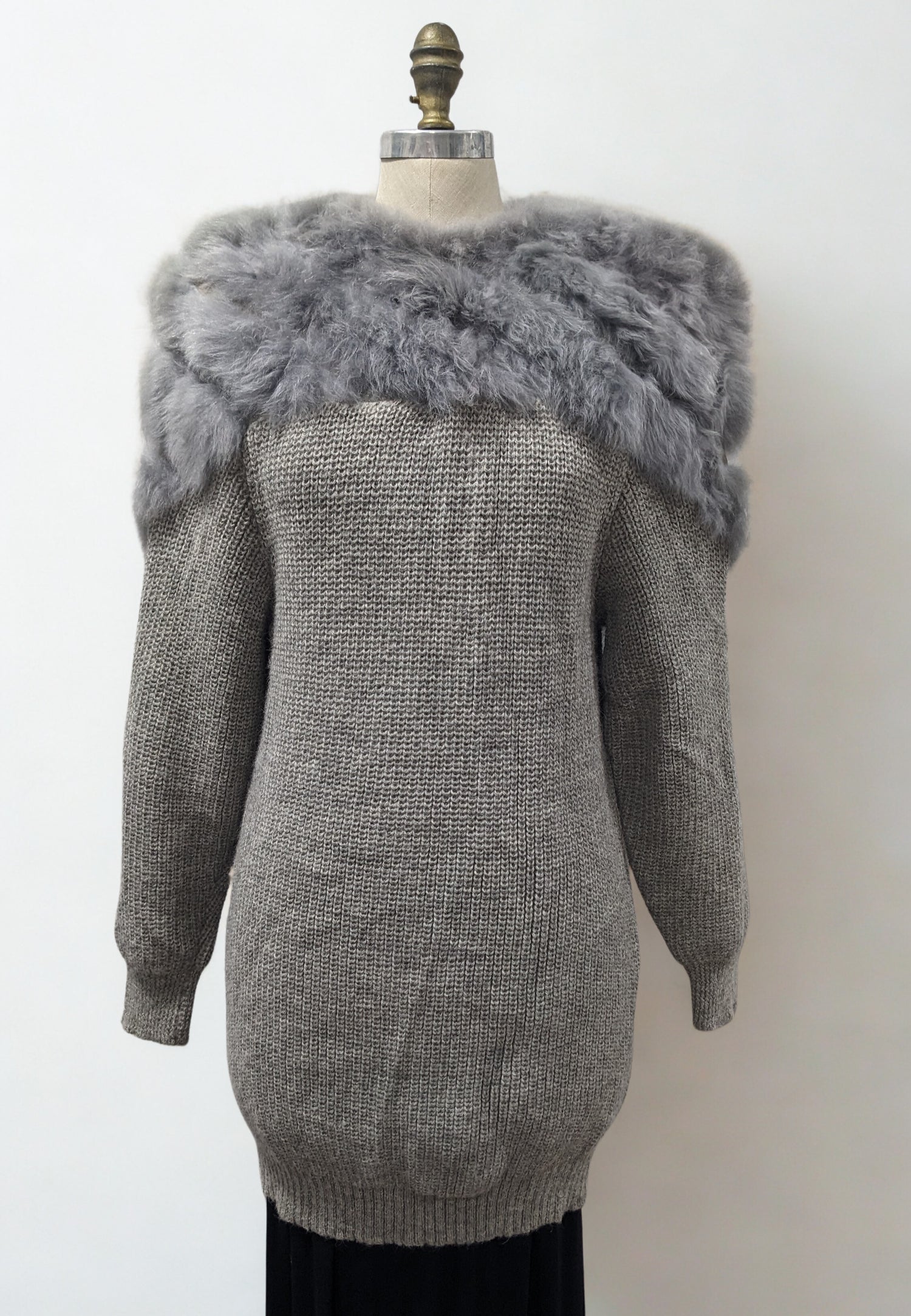Fur Trim Sweater — Studio