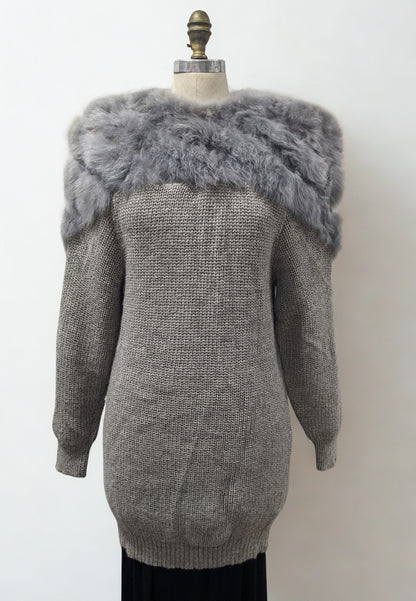 Fur Trim Sweater — Studio