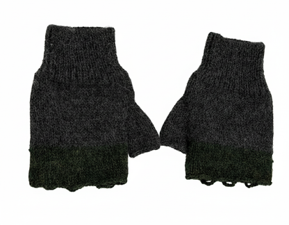 Two-tone Fingerless Gloves