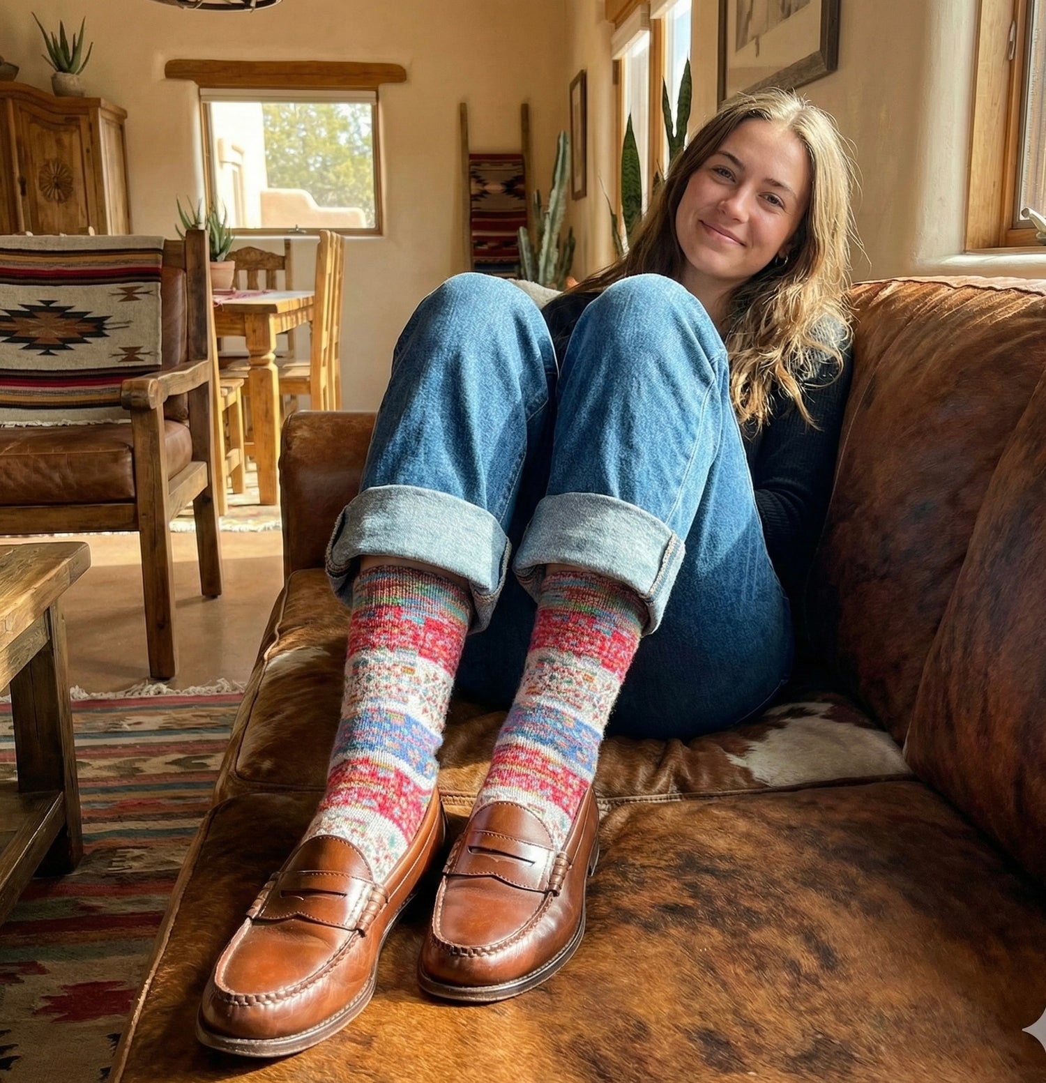 Santa Fe Art Socks-Candy