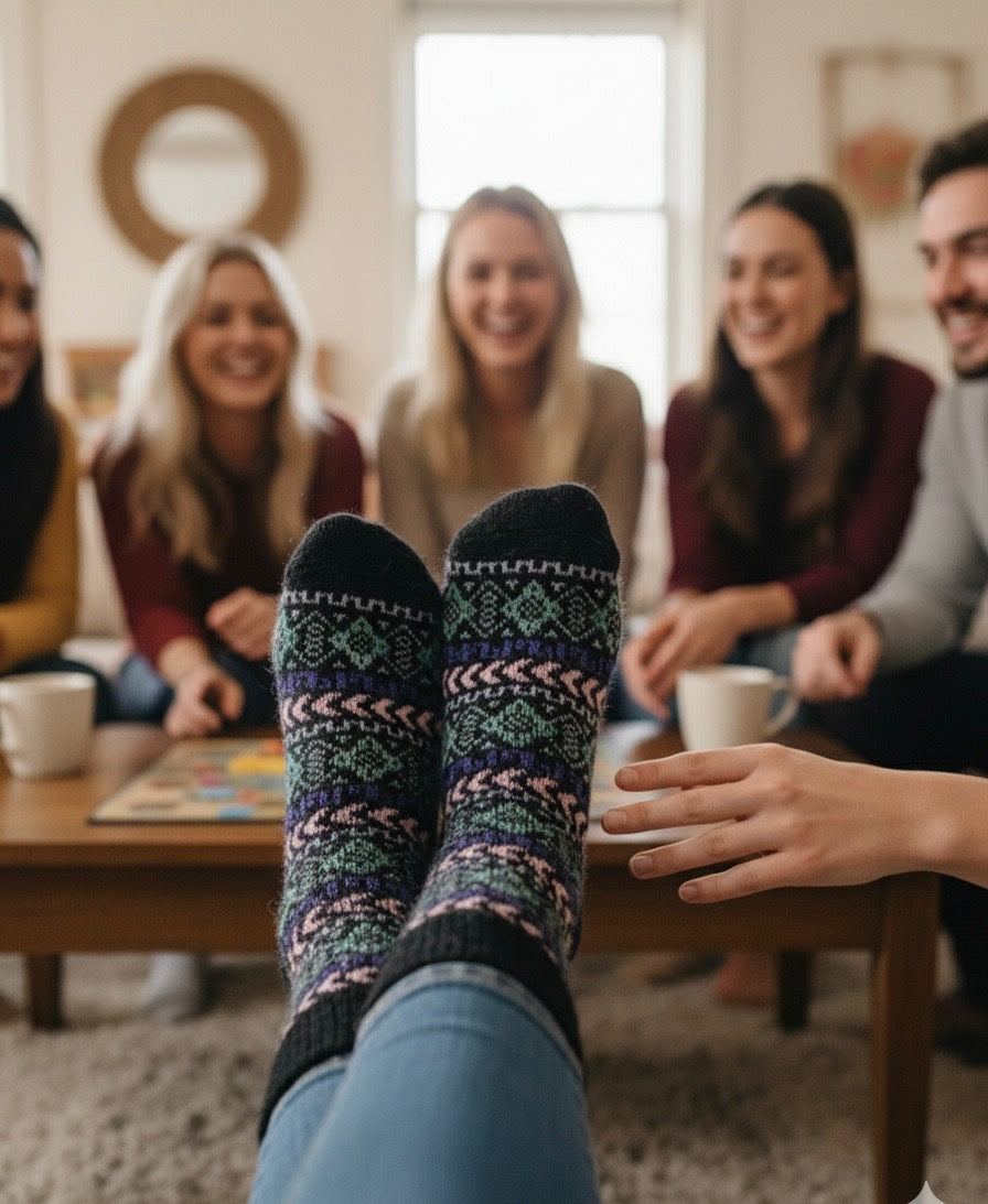 Frida Art Socks-Blue