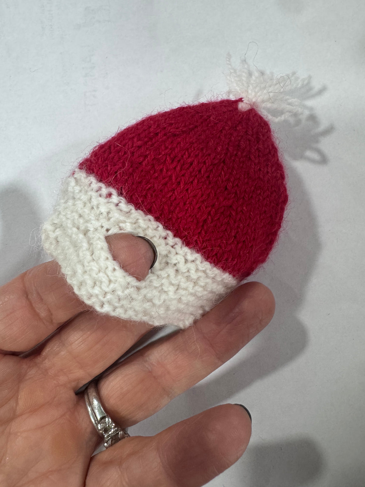 santa hat with ear holes