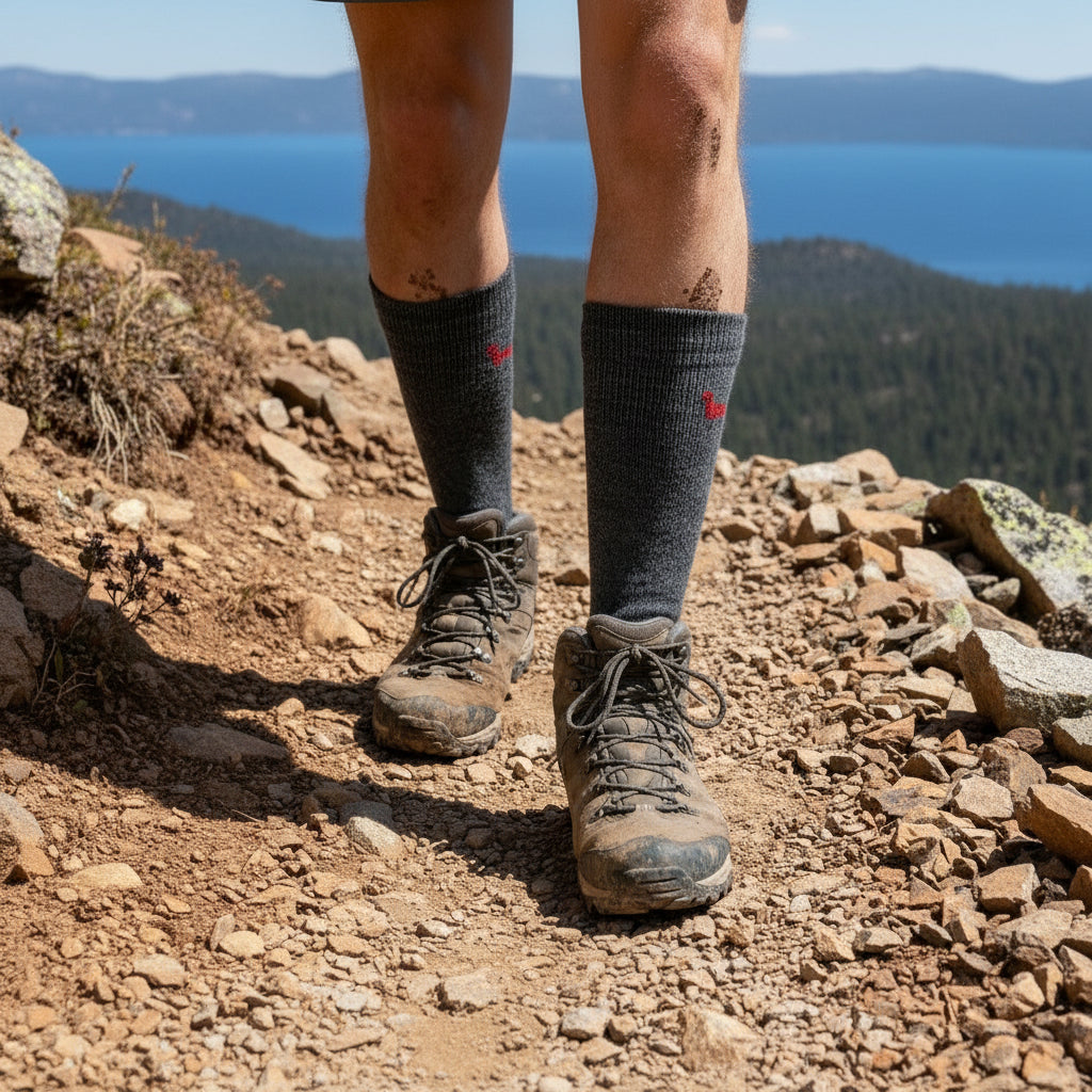 Everest Outdoor Alpaca Socks Gray - Lanart Alpaca