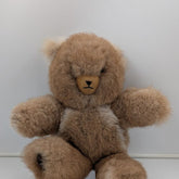 Brown teddy bear on a white background