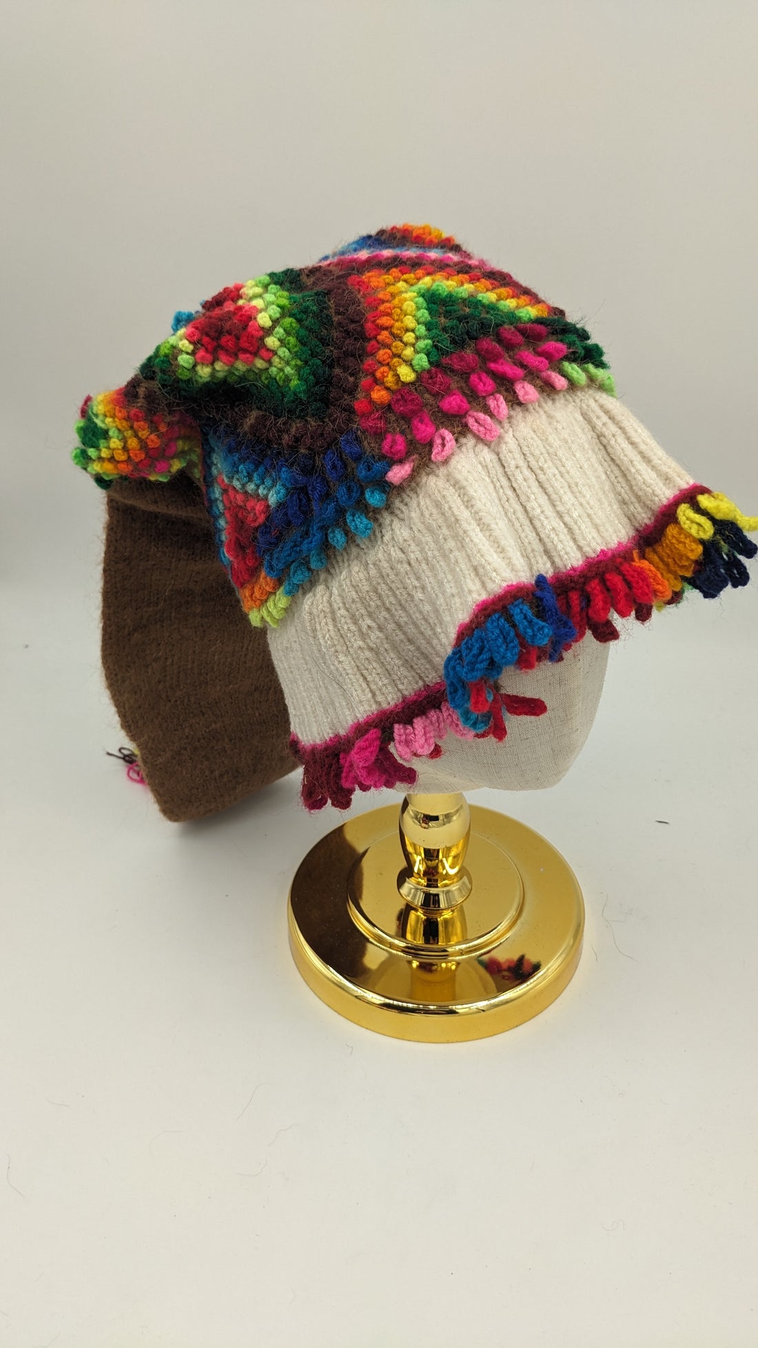 Traditional Long Rainbow Hat— Studio
