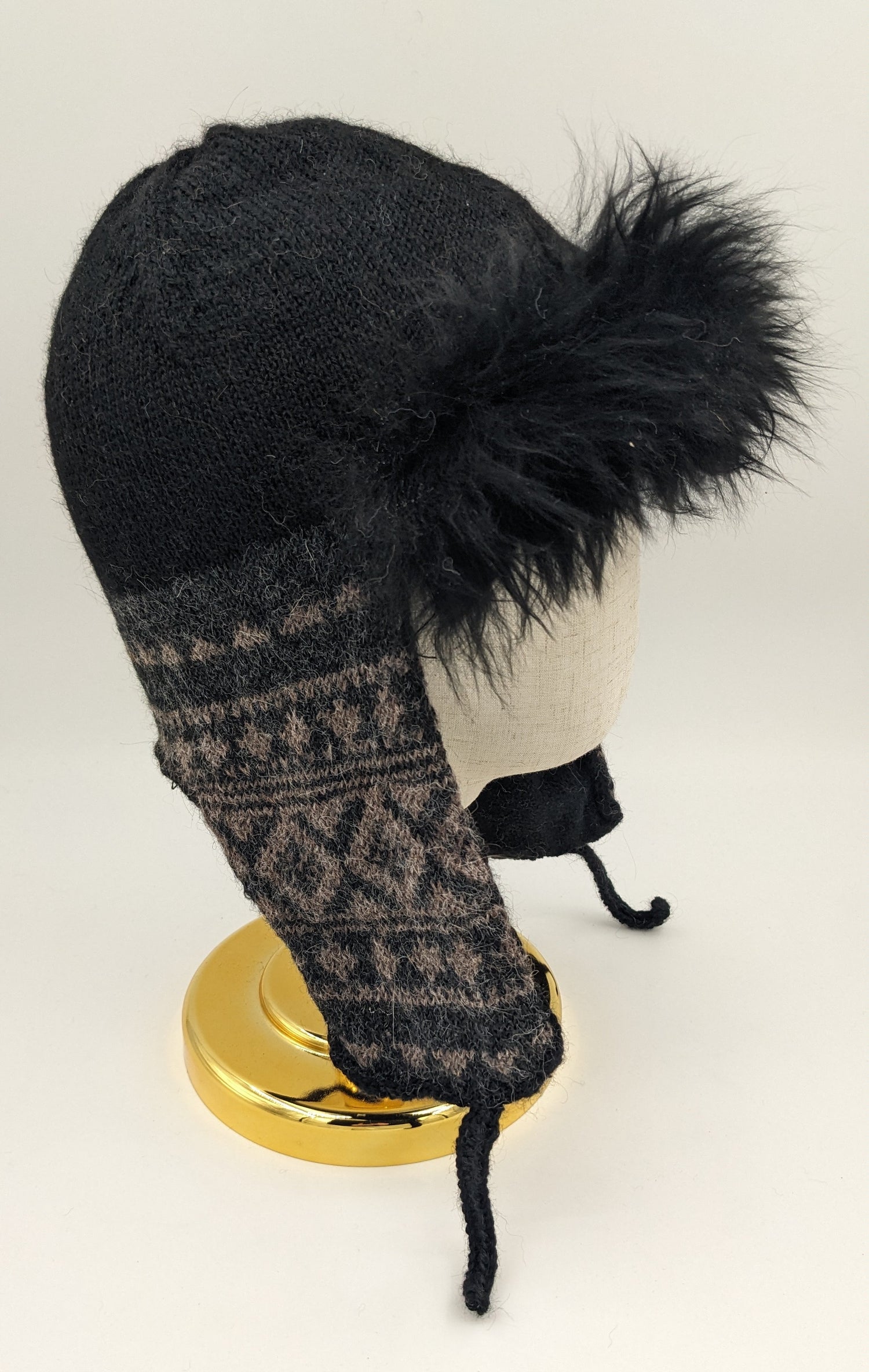 Fur Trim Trapper Alpaca Hat— Studio