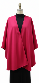 Fuchsia Fabric Cape - Lanart Alpaca