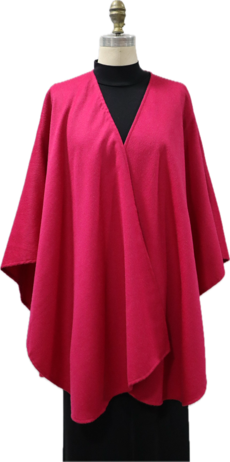 Fuchsia Fabric Cape