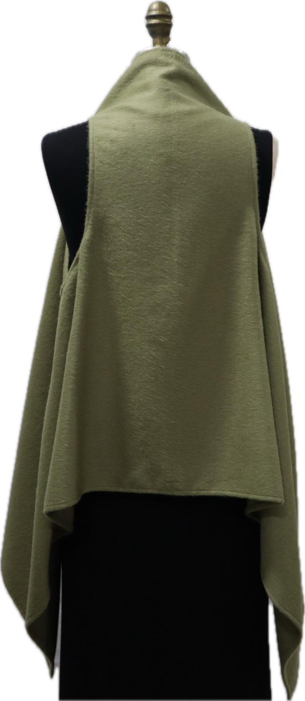 Sleeveless Olive Vest