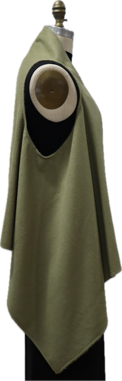 Sleeveless Olive Vest