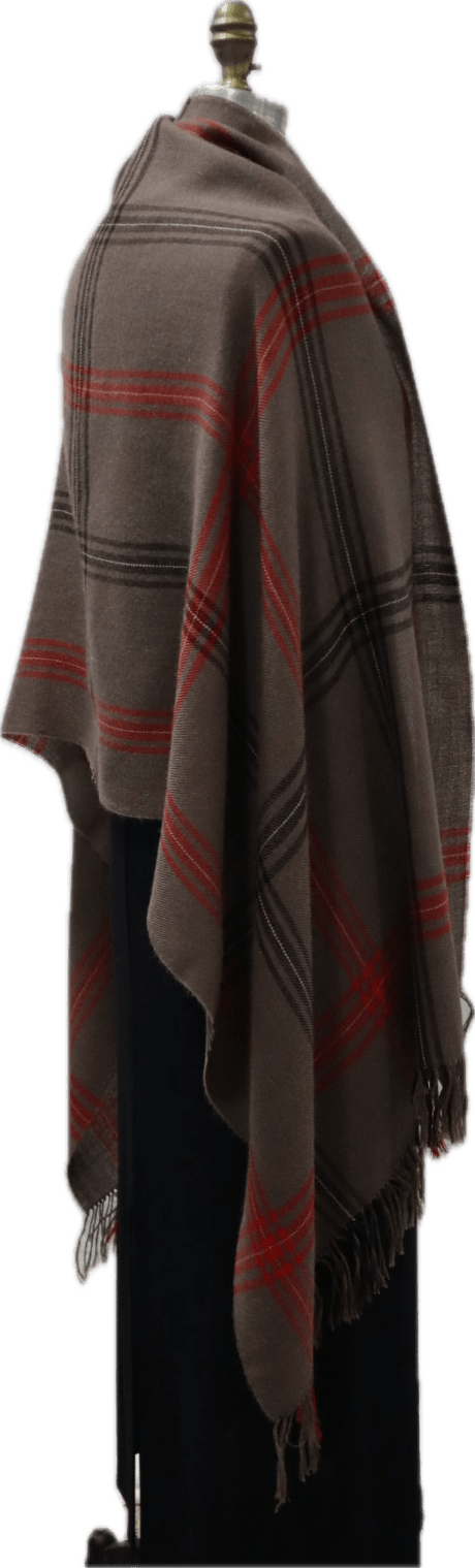 Classic Plaid Shawl - Lanart Alpaca