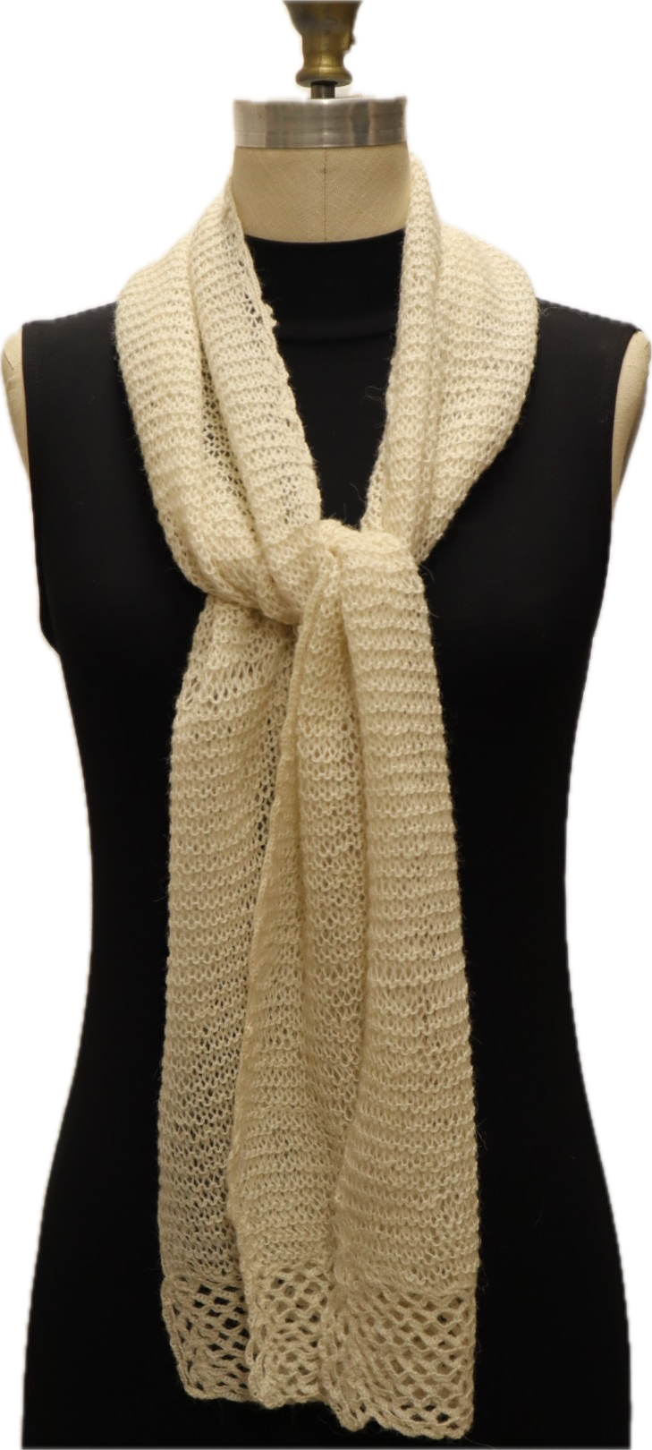 Baby Alpaca Hand Knit Scarf