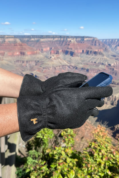 Felted Dress Gloves - Black