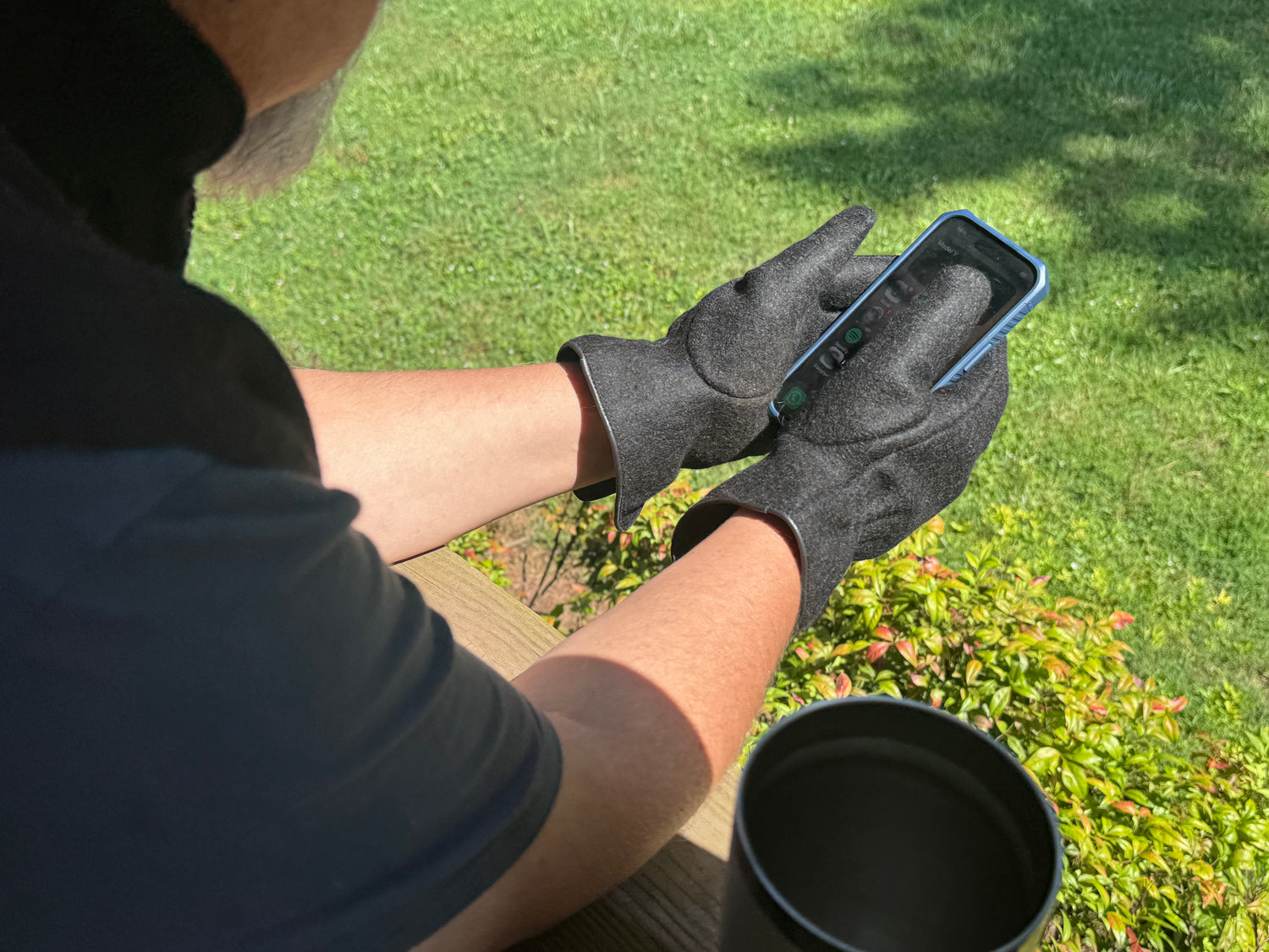 Felted Dress Gloves - Black