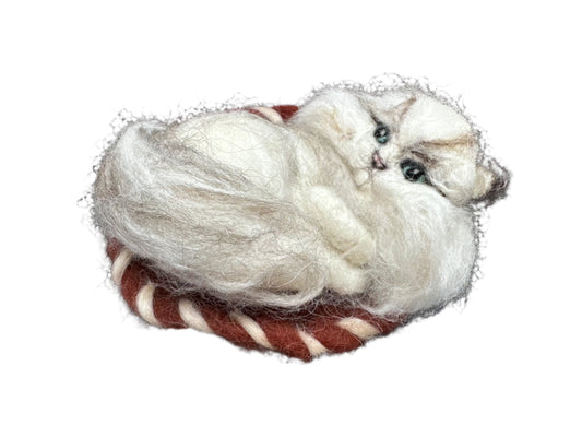 COMING SOON! Persian Cat Felted Alpaca Sculpture