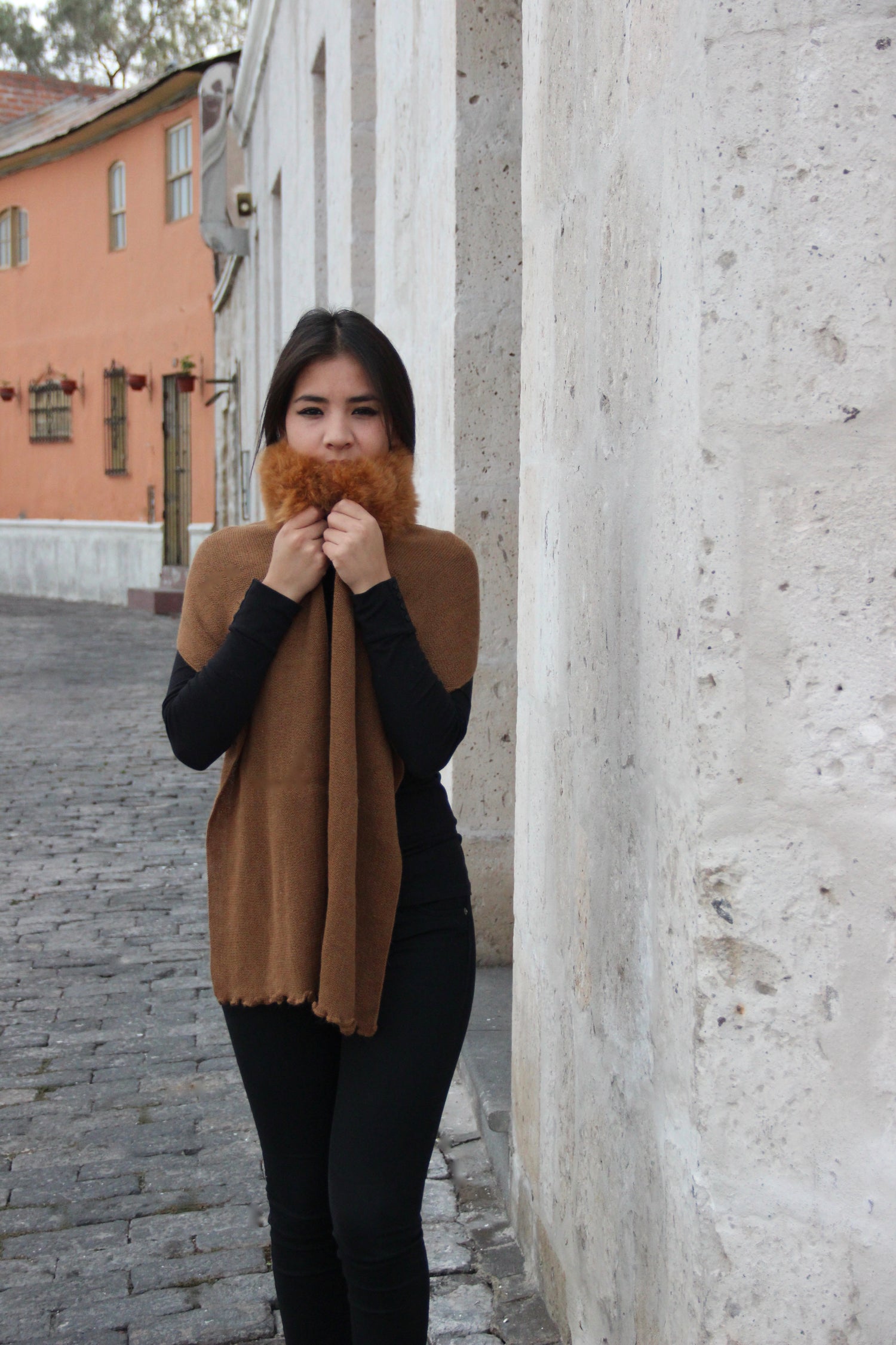 Glamour Links Scarf: Baby Alpaca Fur