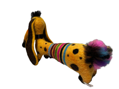 Funky Felted Wiener Dog