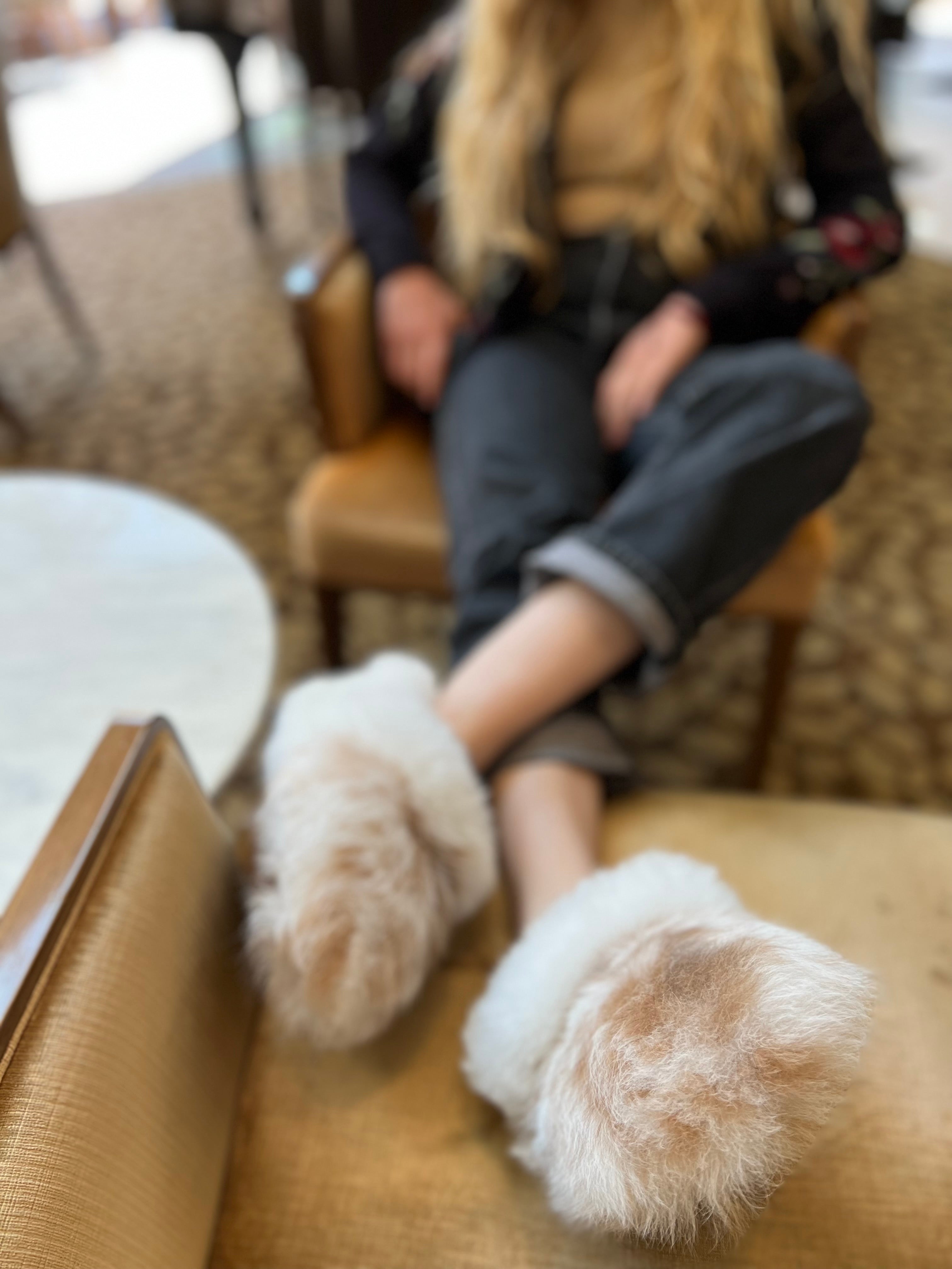 Reversible Fur House Slipper