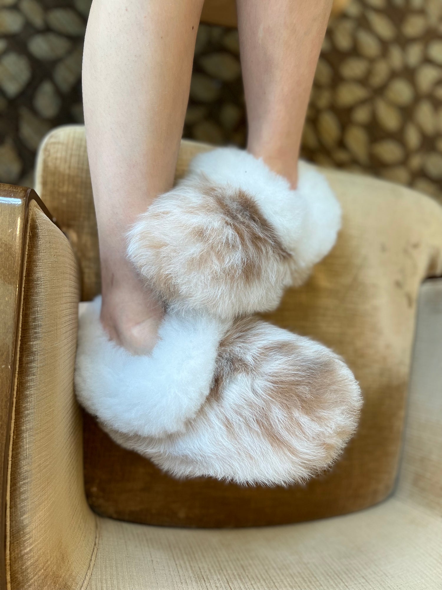 Reversible Fur House Slipper