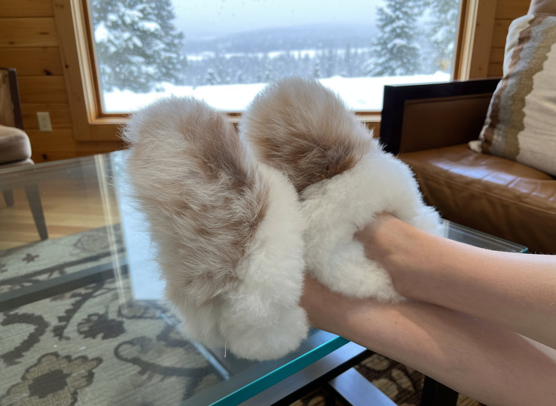 Reversible Fur House Slipper