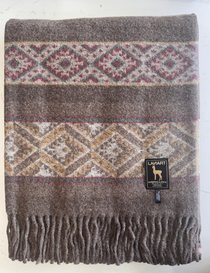 Cherokee Chief Throw - Flax