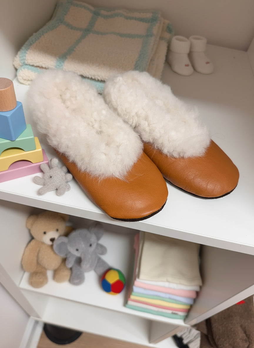 Baby Fur Trim Slippers