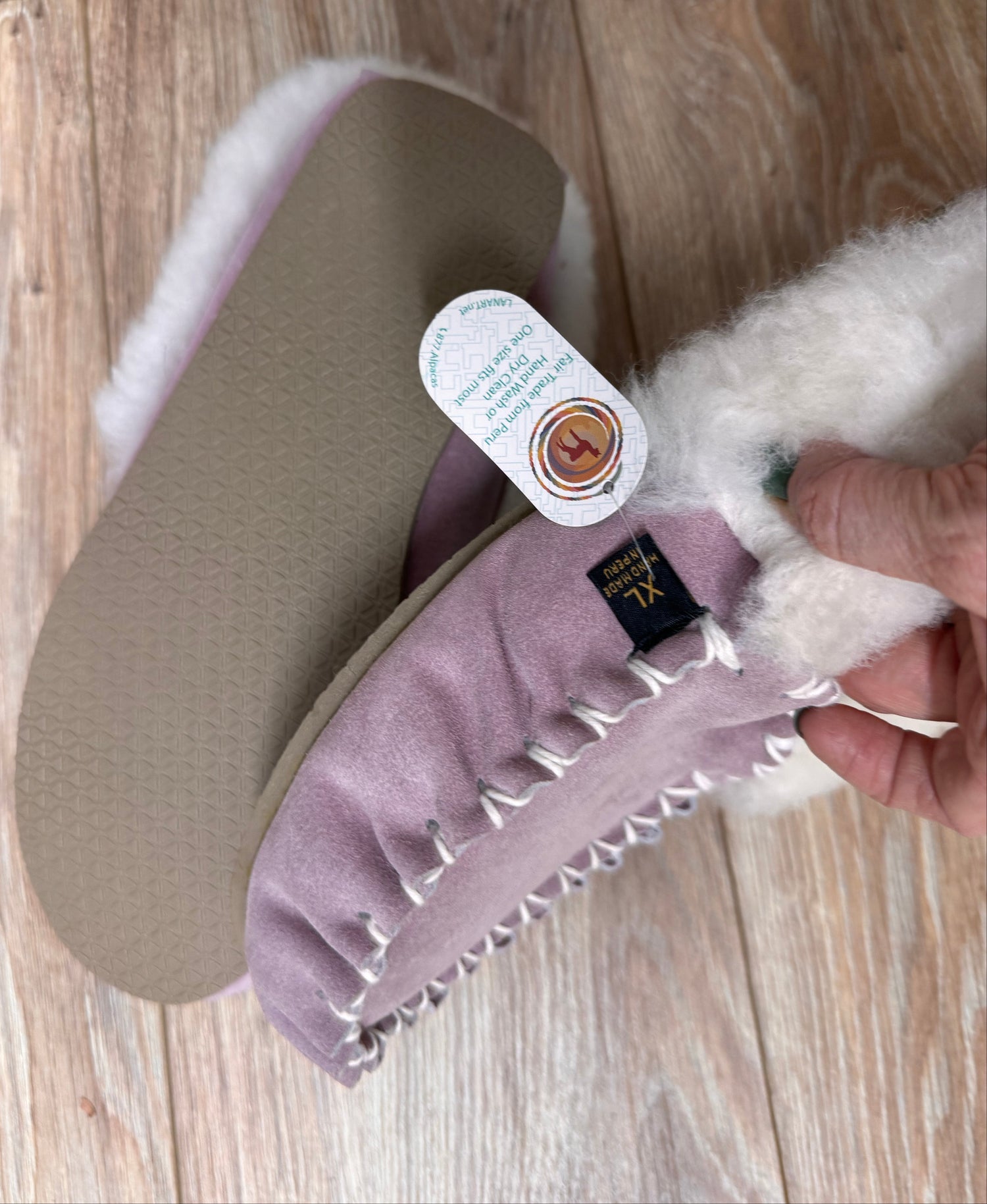 Pink Moccasin Slippers-XL