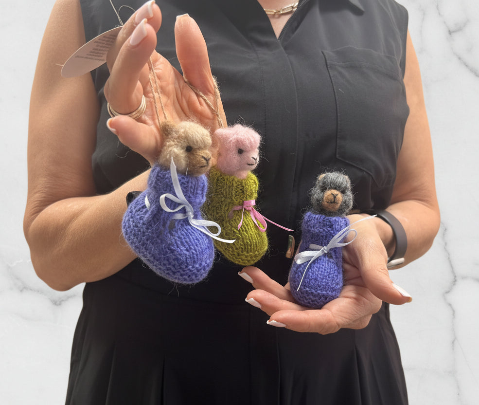 Sweet Alpaca Fiber Sculpture