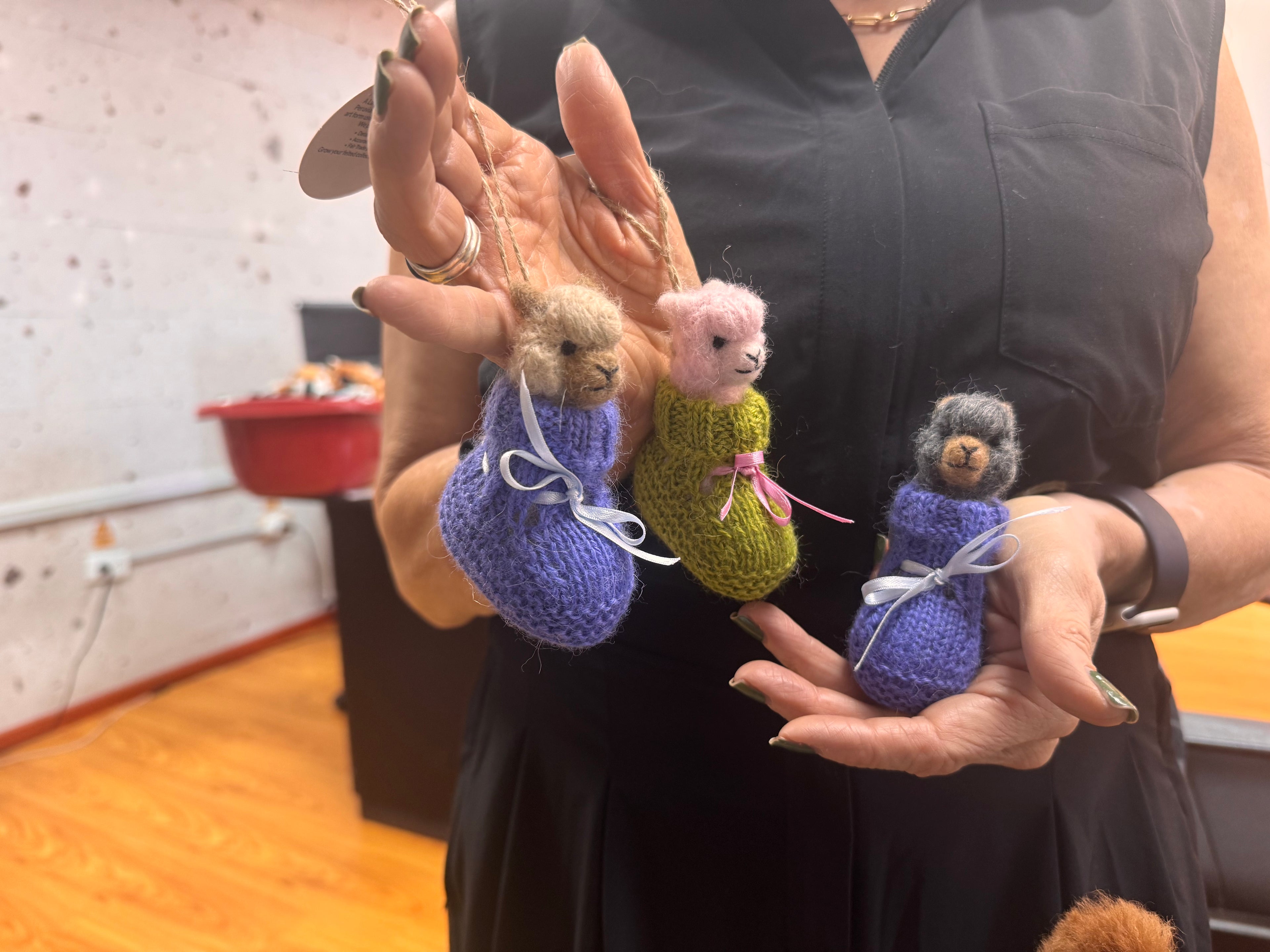 Sweet Alpaca Fiber Sculpture