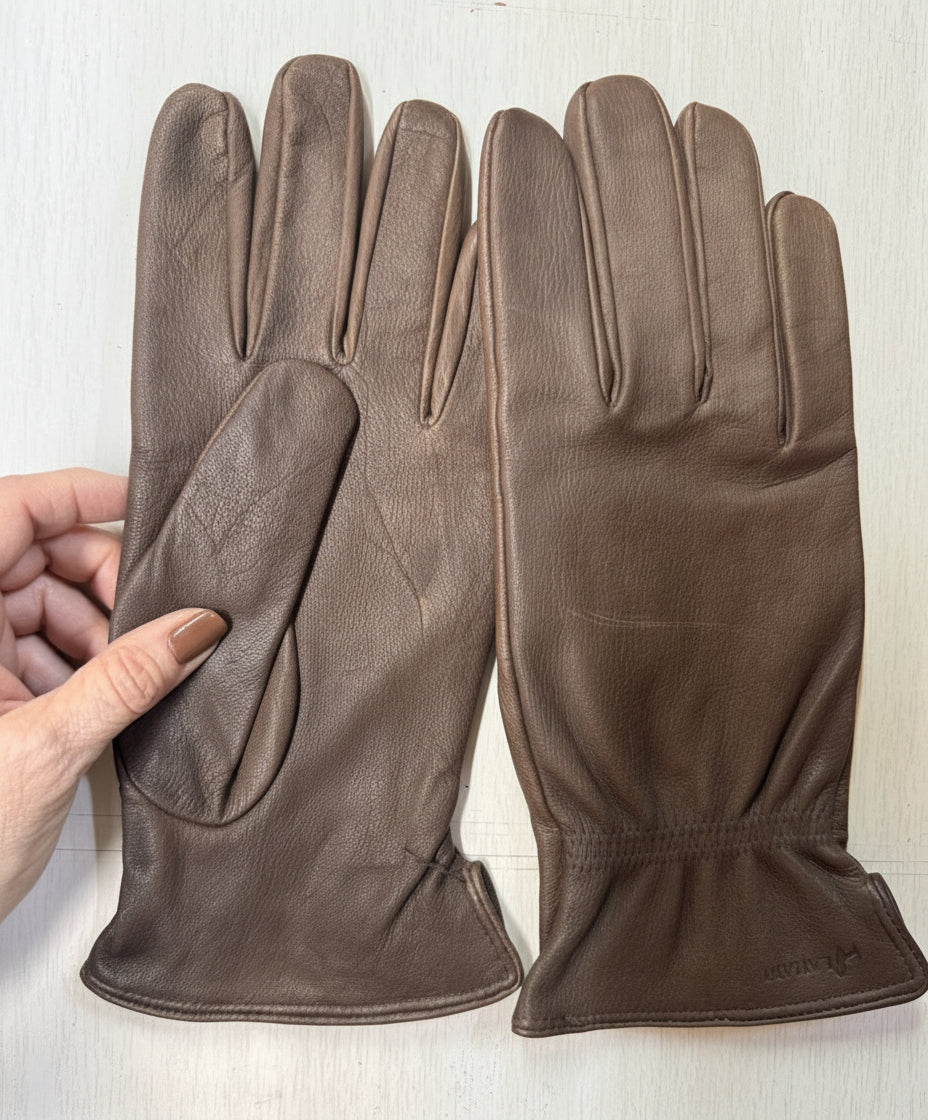 Leather Gloves Brown: SAMPLE