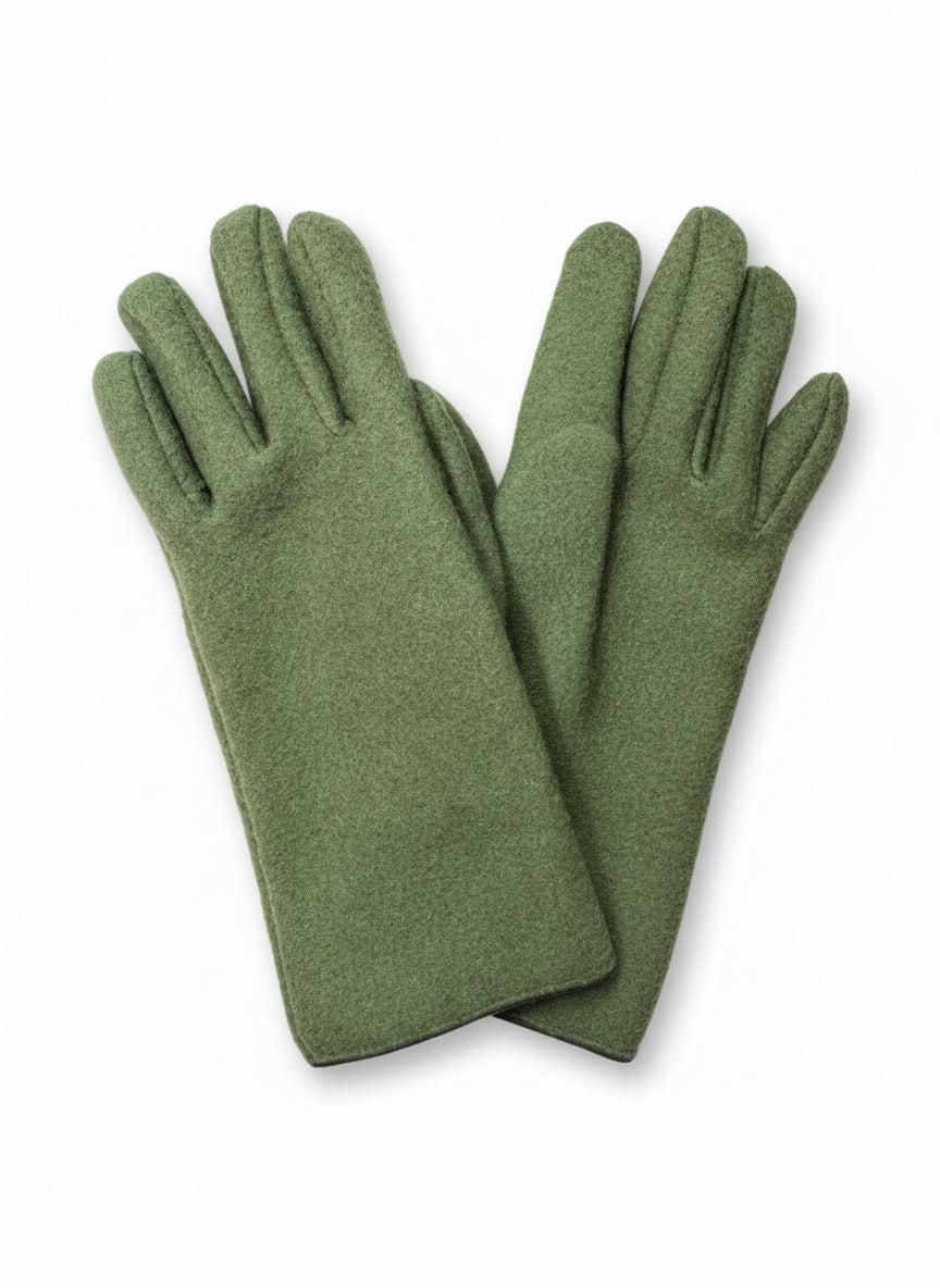 Felted Gloves Green: SAMPLE