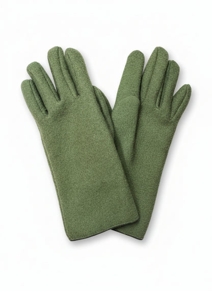 Felted Gloves Green: SAMPLE