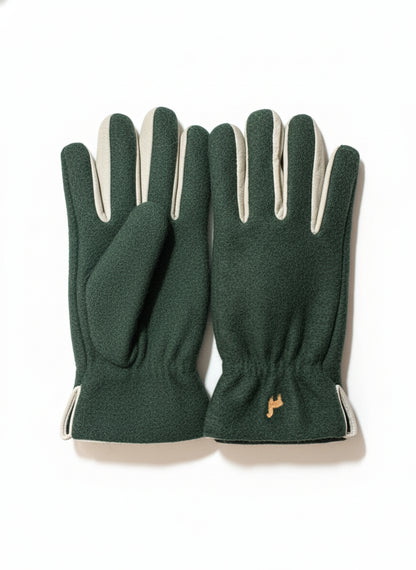 Felted Dress Gloves Green: SAMPLE