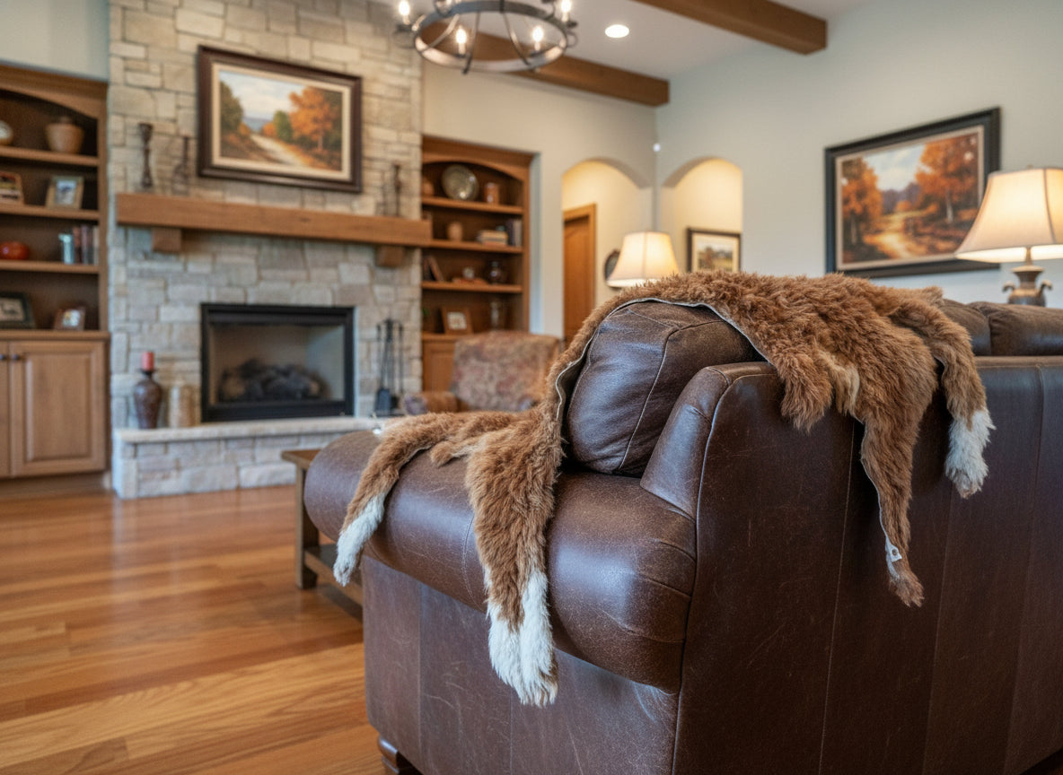 Natural Alpaca Fur Single-Pelt