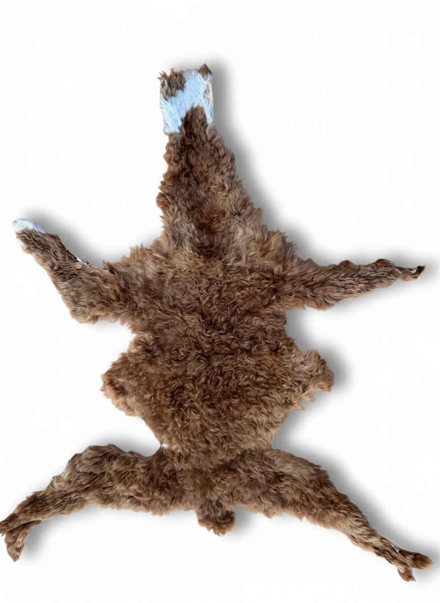 Natural Alpaca Fur Single-Pelt