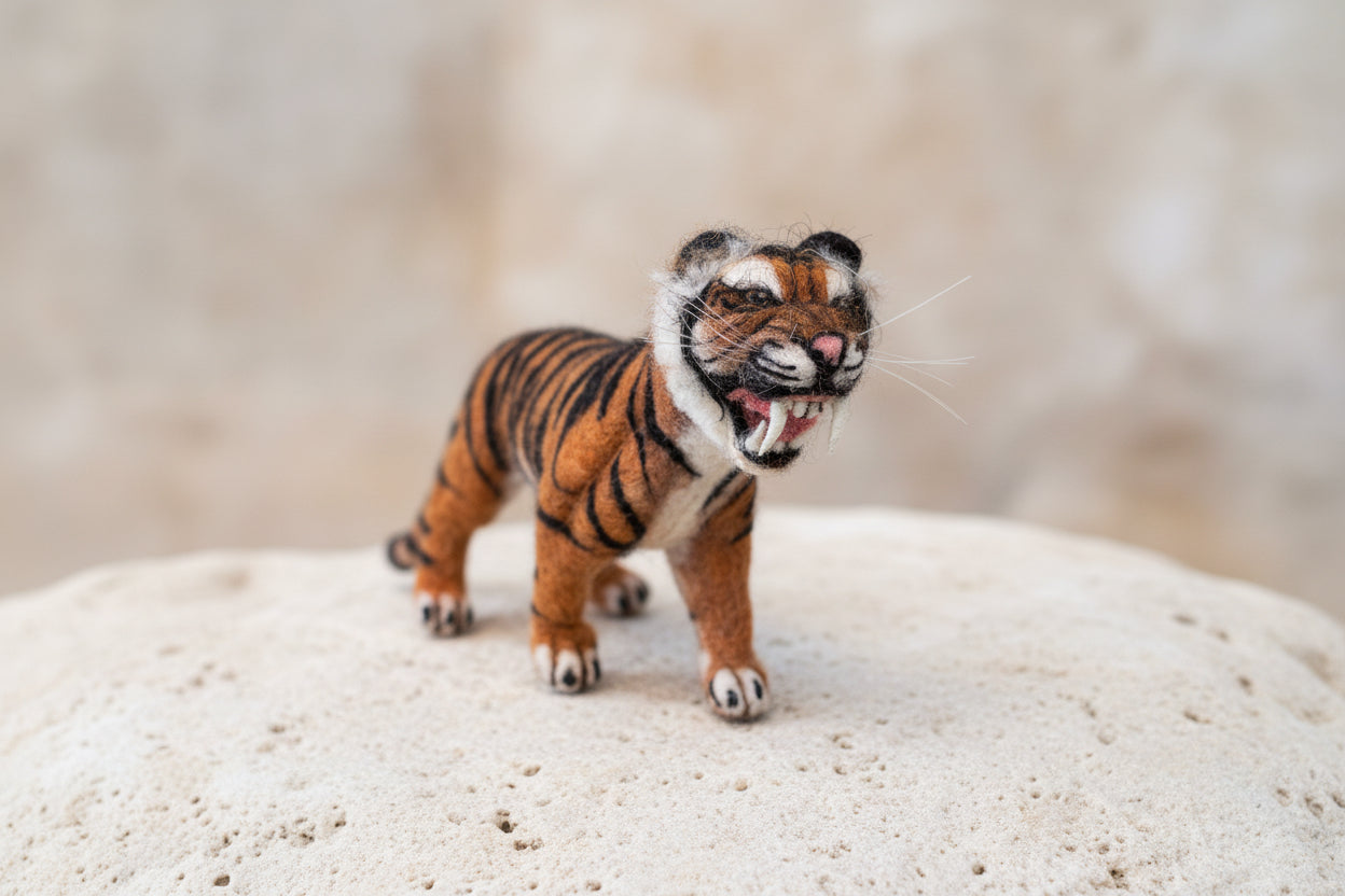 Grand Tiger Cub Showpiece