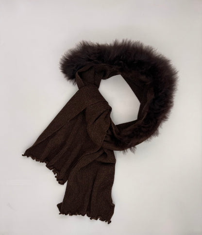 Glamour Links Scarf: Baby Alpaca Fur