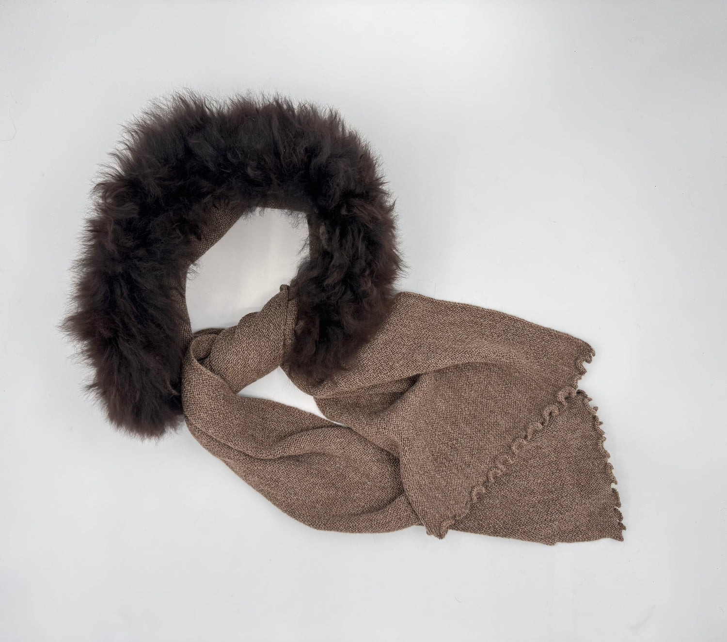 Glamour Links Scarf: Baby Alpaca Fur