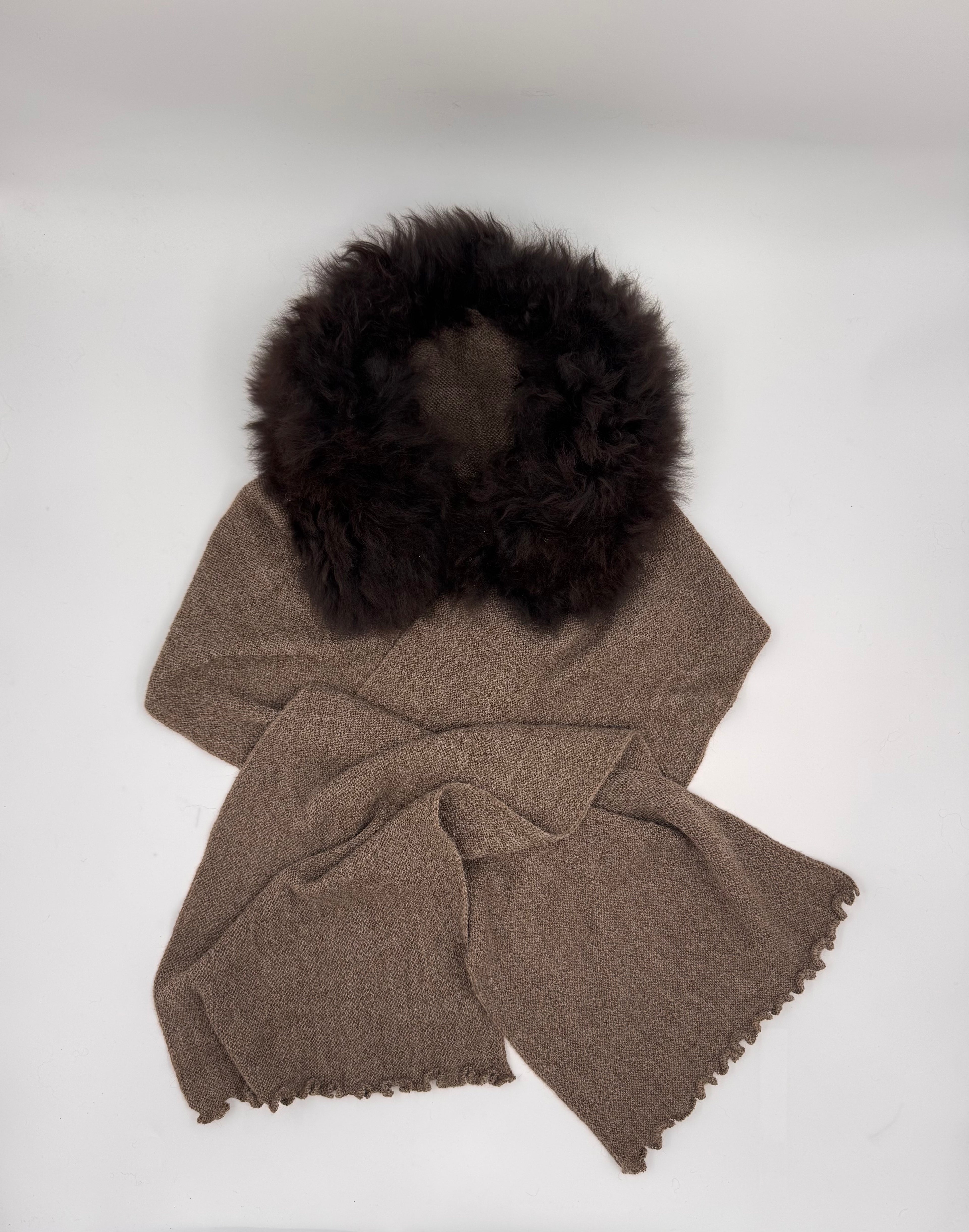 Glamour Links Scarf: Baby Alpaca Fur