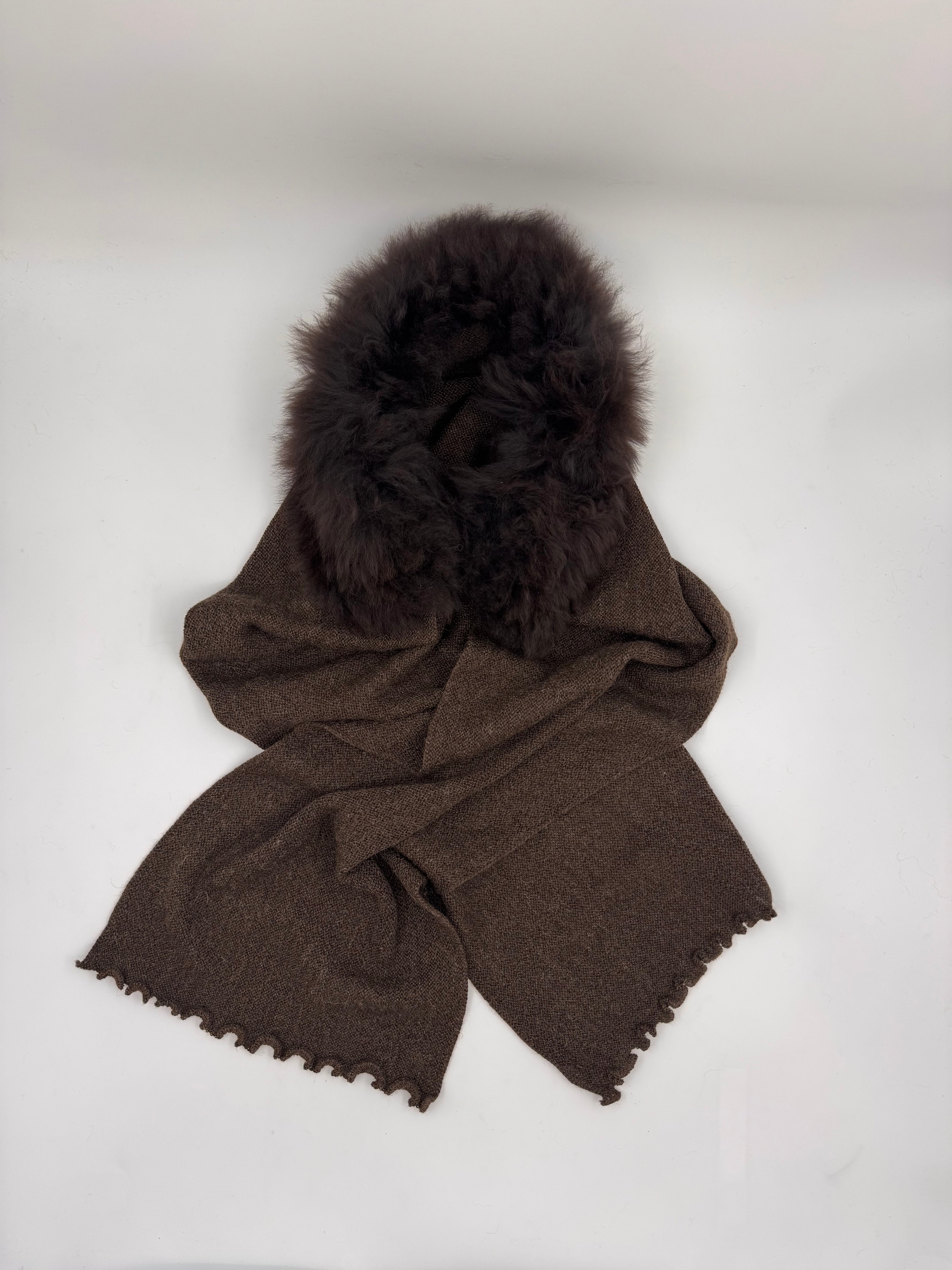 Glamour Links Scarf: Baby Alpaca Fur