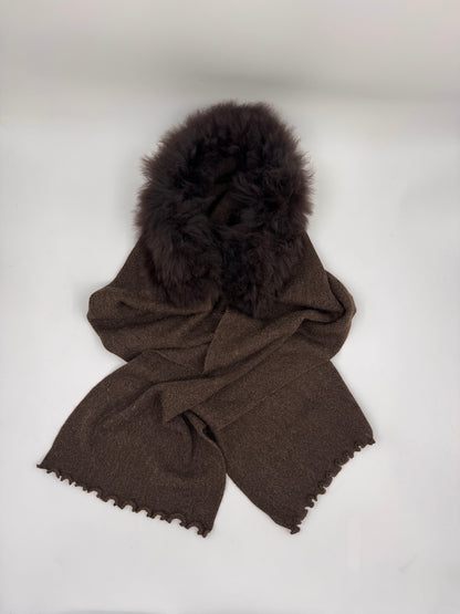 Glamour Links Scarf: Baby Alpaca Fur
