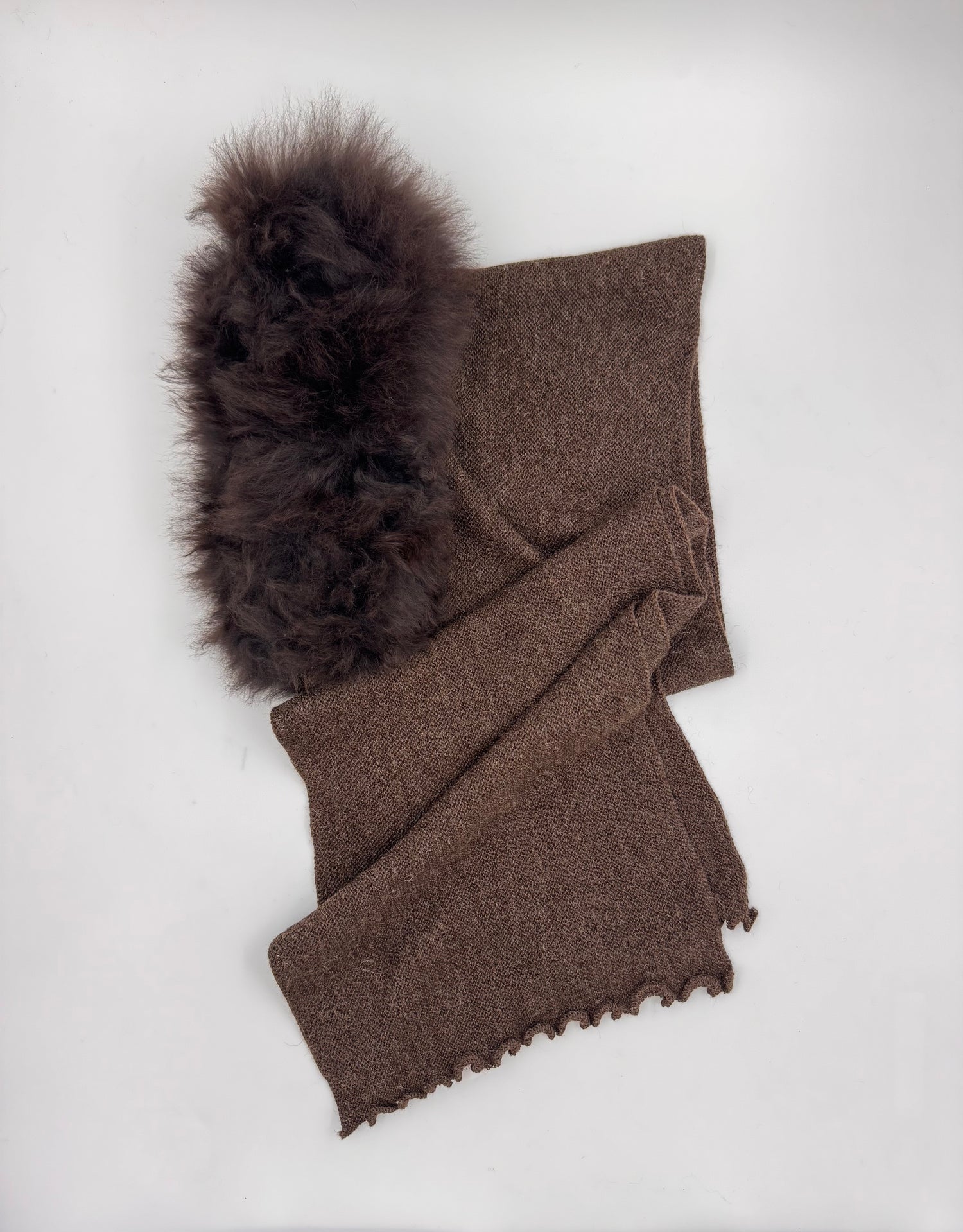 Glamour Links Scarf: Baby Alpaca Fur