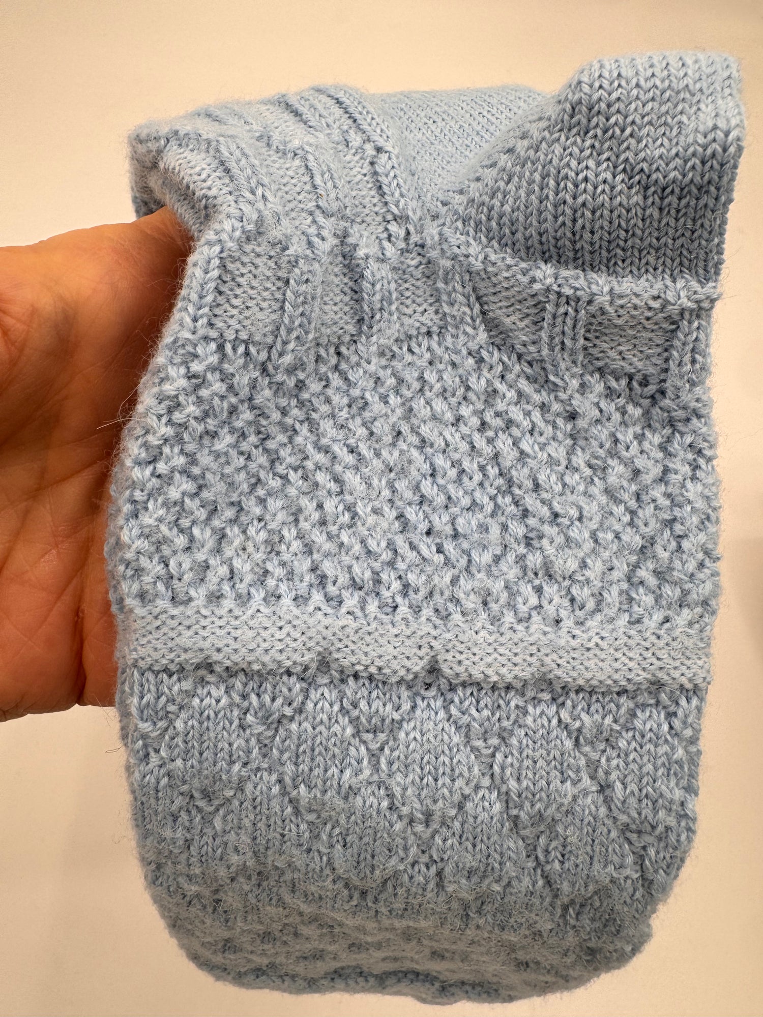 Cubism Baby Alpaca Socks-Carolina Blue