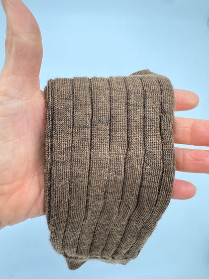 True Rib Dress Socks-RoseGray