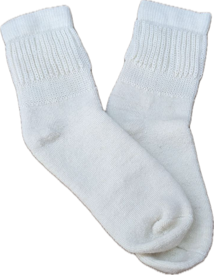 Wellness Ankle: Therapeutic Baby Alpaca Sock-Pearl-M